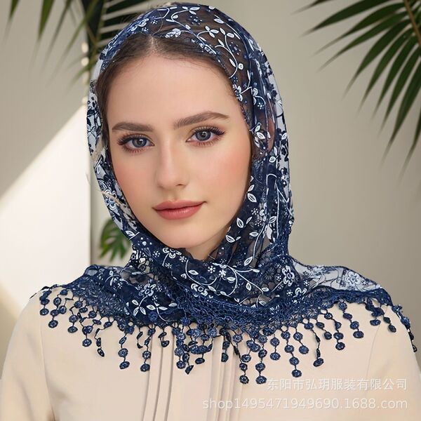 Beige Blue & Navy Scarf Combo Pack - Image 5